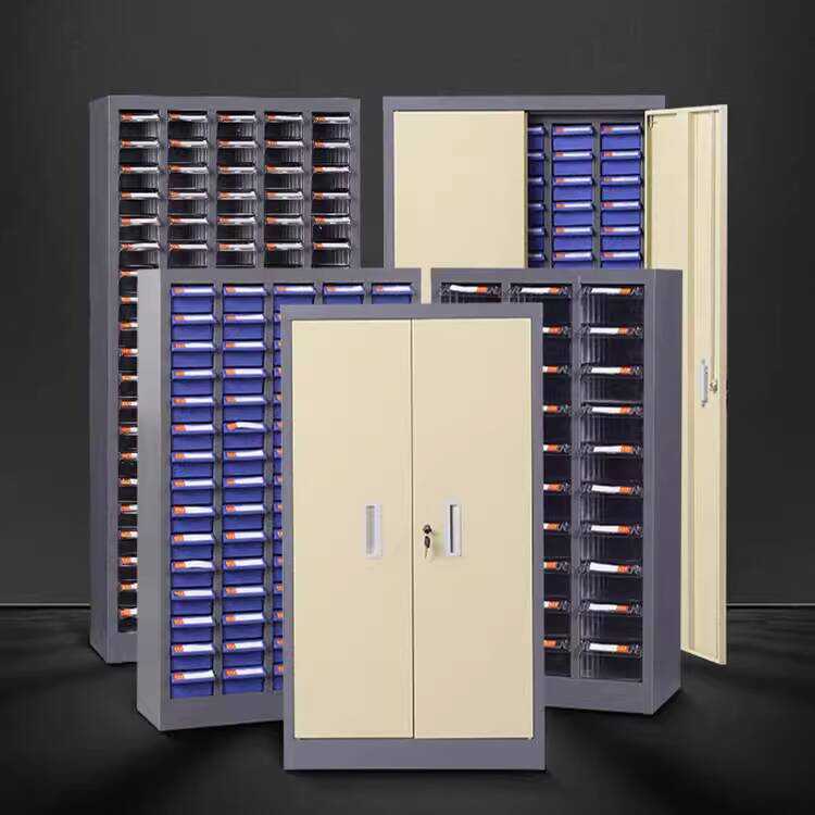 48-Drawer Parts Plastic Screw Component Anti-Static Iron Drawer Cabinet ...