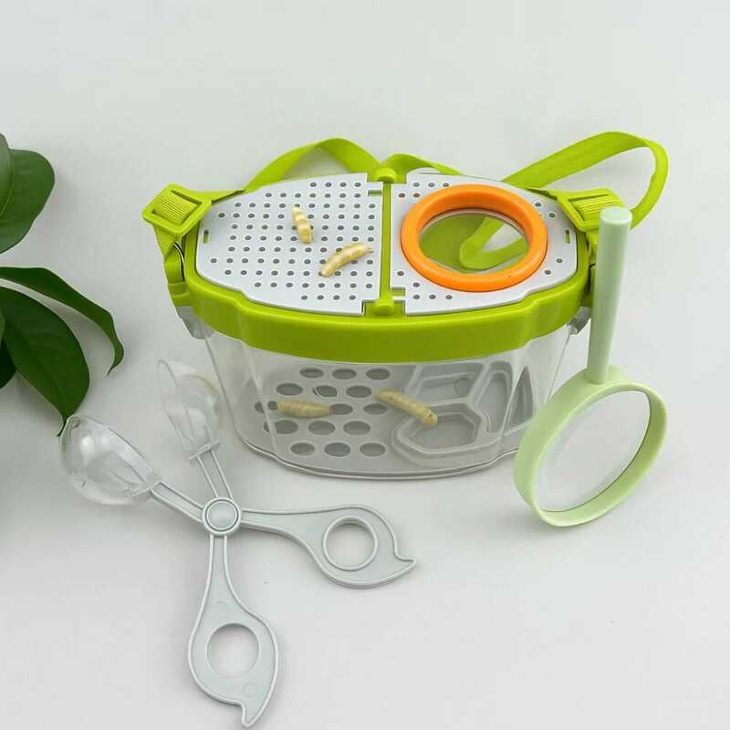 5X Magnifying Glass Insect Observation Box Kit Adjustable Straps Anti ...