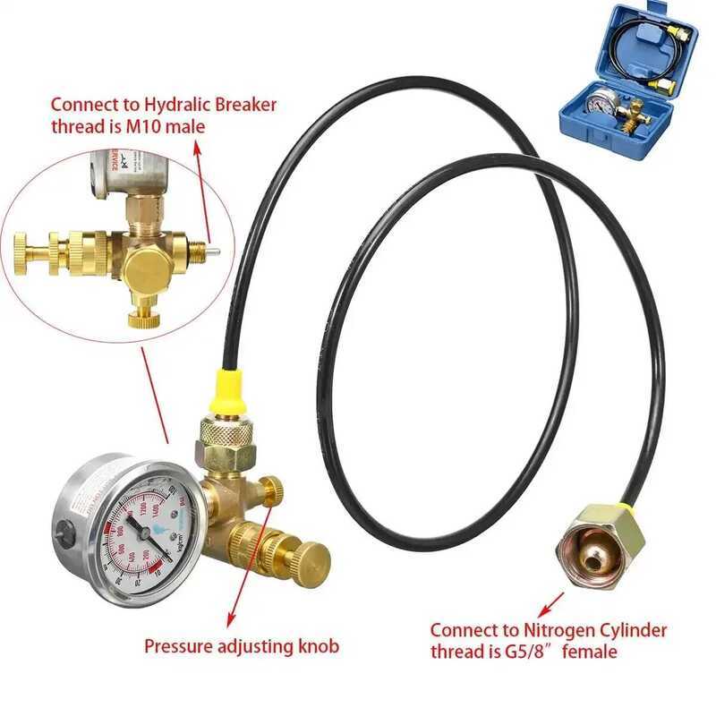 Y Nitrogen Gas Charging Kit For Soosan Furukawa Pressure Gauge ...