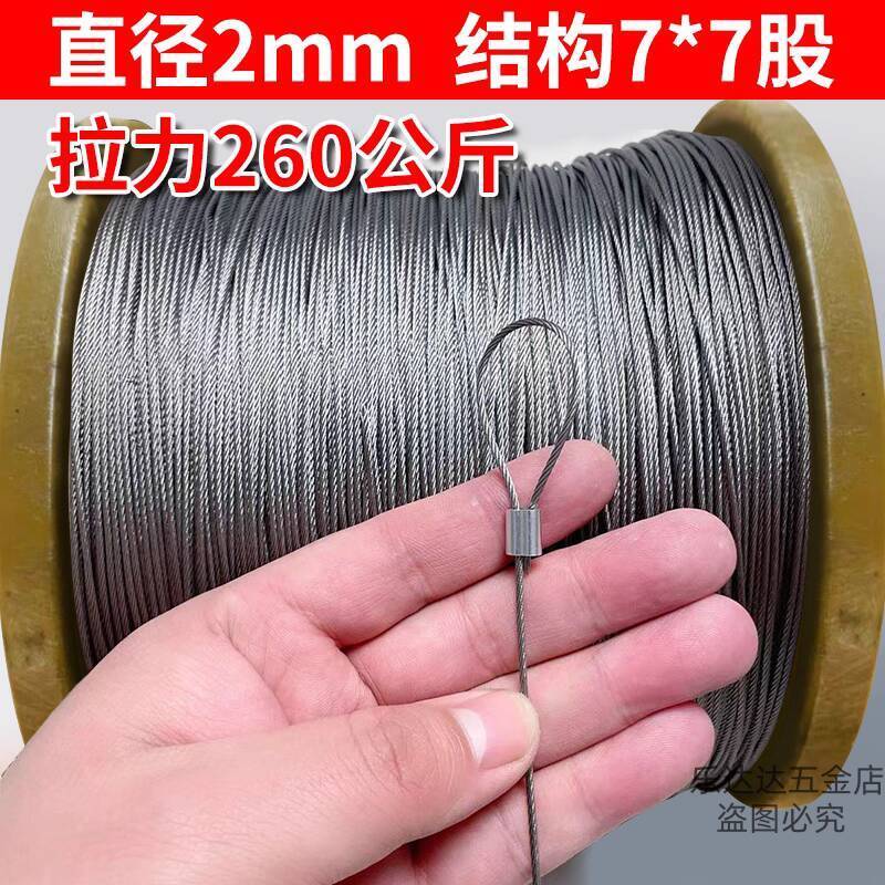 ☑♥ Extra Soft Stainless Steel Wire Rope Ultra-Fine Steel Wire Line Pull ...