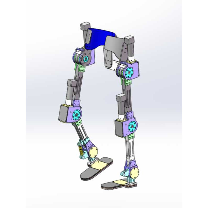 Wearable Motor Direct Drive Lower Limb Human Exoskeleton Drawing ...
