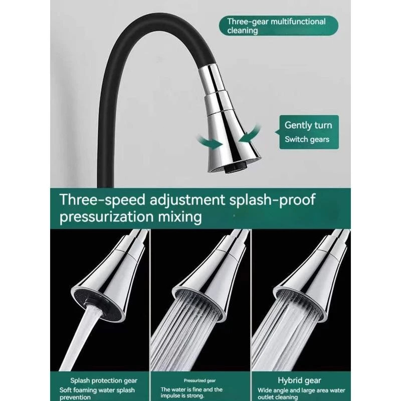 Kitchen Faucet Rotate Flexible Cold Tap Wall Mounted Faucet Two ...