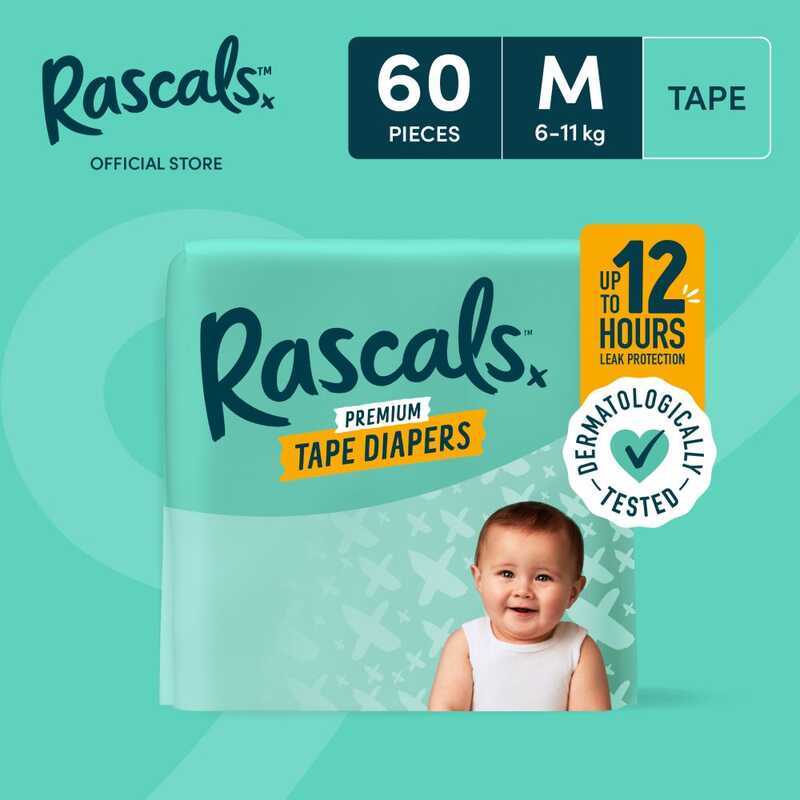 RASCAL + FRIENDS Tape Jumbo Pack MEDIUM (6-11 Kg) - 60 Pcs X 1 (60 Pcs ...