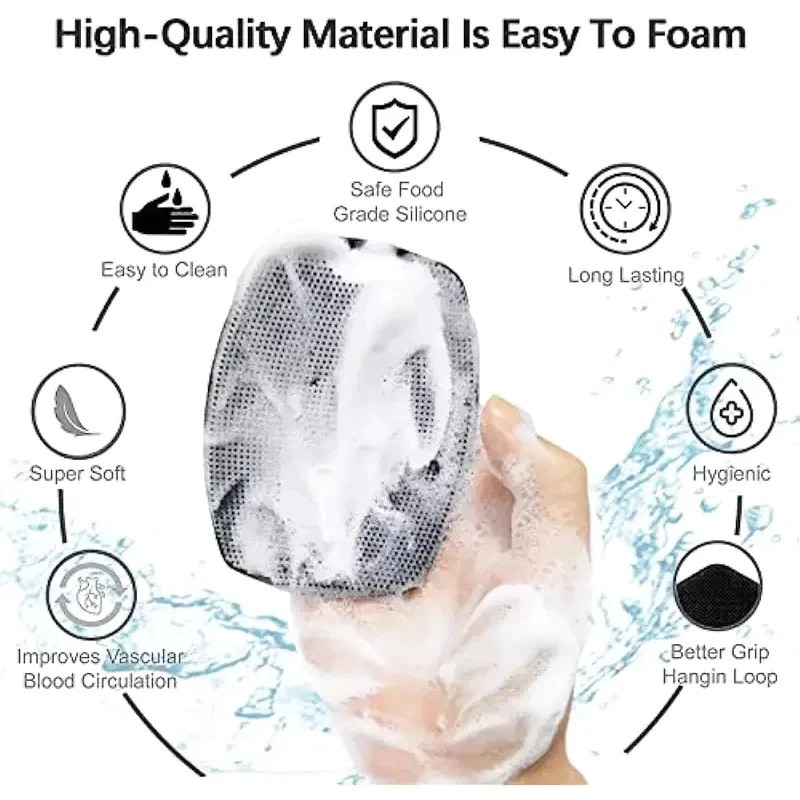 Silicone Bath Brush Panghilod - Body Scrubber/Body Brush Bath Scrub for ...