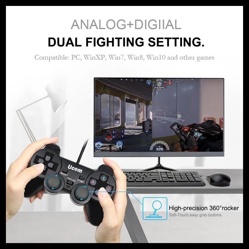Gamepad Controller Game USB Controller PC Game Controller Game Joystick ...