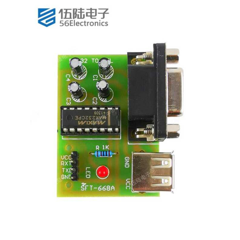 MAX232 RS232 to TTL Upgrade Flashing Board STC Microcontroller ISP ...