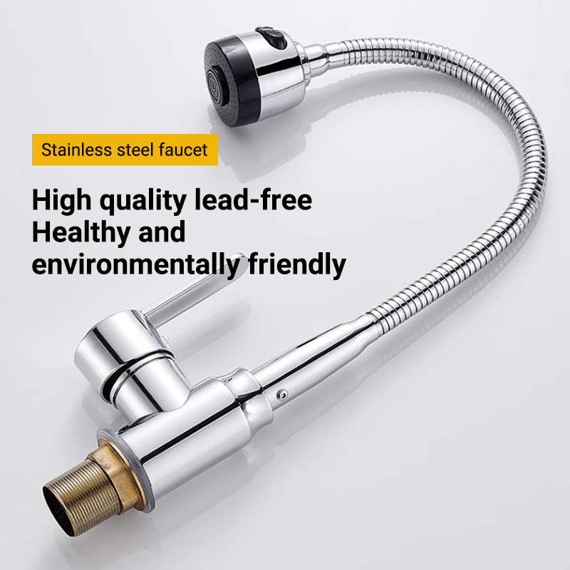 SUS304 Kitchen Faucet 360° with Sprayer Single Cold Washing Balcony ...