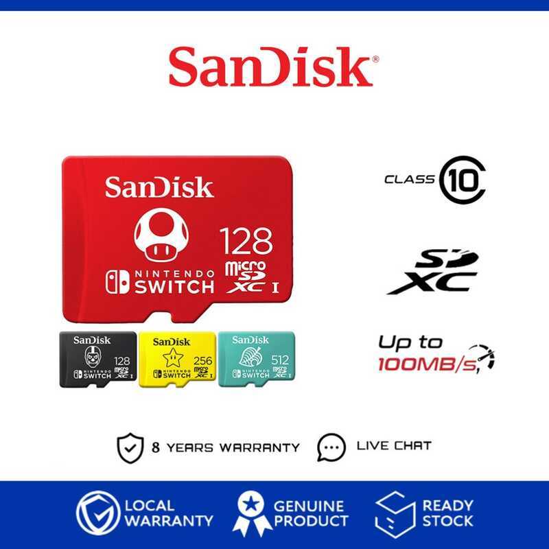 Nintendo Switch 128Gb/256Gb Microsd Uhs-I C10 Memory Card 3 | Shopee ...