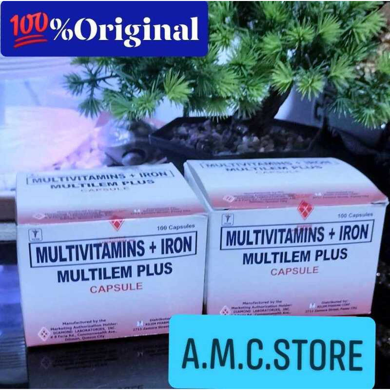 MULTILEM PLUS 100 CAPSULE (Multivitamins Vit B & C + Iron Folic ) DRP ...