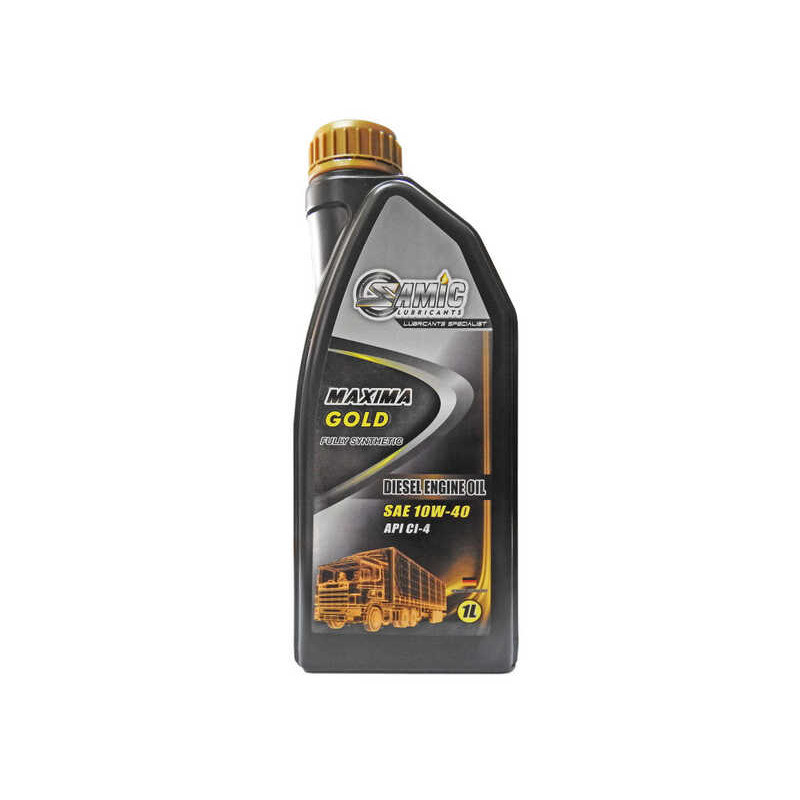 Samic Maxima Gold Ci-4 10W40 Fully-Synthetic Diesel Engine Oil 1 Liter ...
