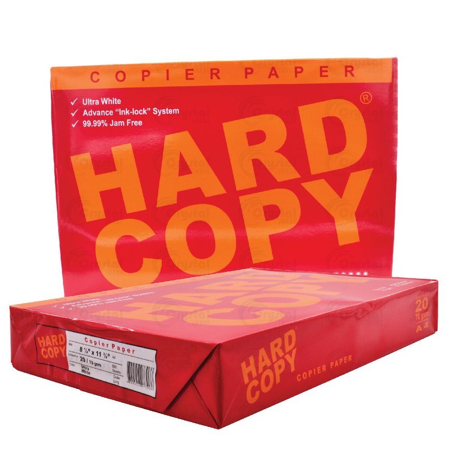 Hard Copy A4 Paper Copier Paper ultra white bond paper school supplies ...