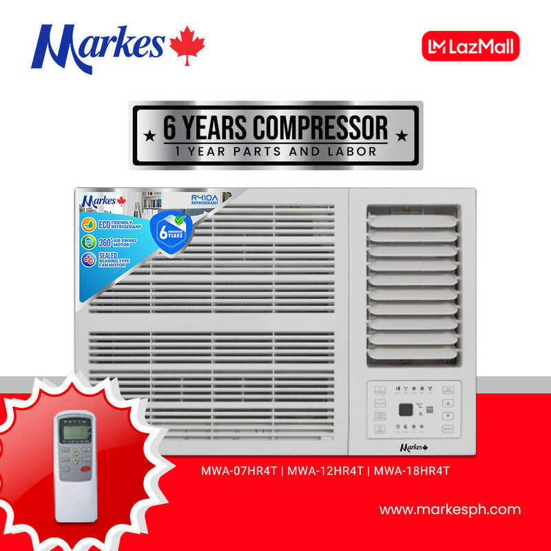 Markes Air Conditioner 2.0Hp - Window Type Remote Control Mwa-18Hr4t ...