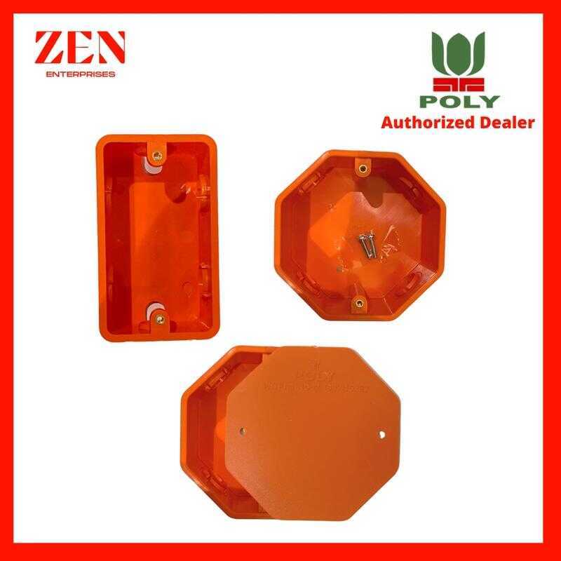 POLY Brand Heavy Duty Junction Box Utility 4 X Housing Cover PVC ...