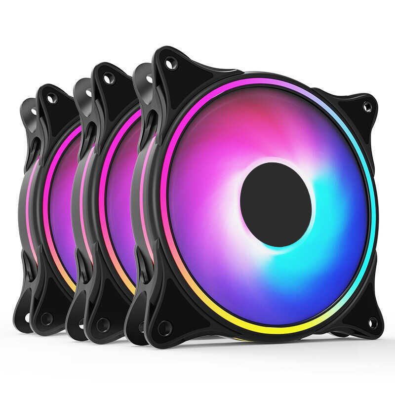 Desktop Computer Case Fan 12cm Slim Aperture Internal and External ...