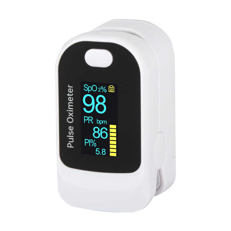 OLED Finger Clip Type Pulse Blood Oxygen Meter Heart Rate Measurement ...