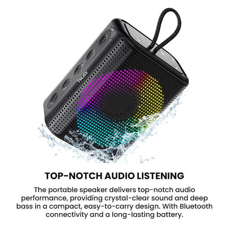 XM12 TYLEX Portable Wireless Mini Speaker TWS Connection Play 5.0 ...
