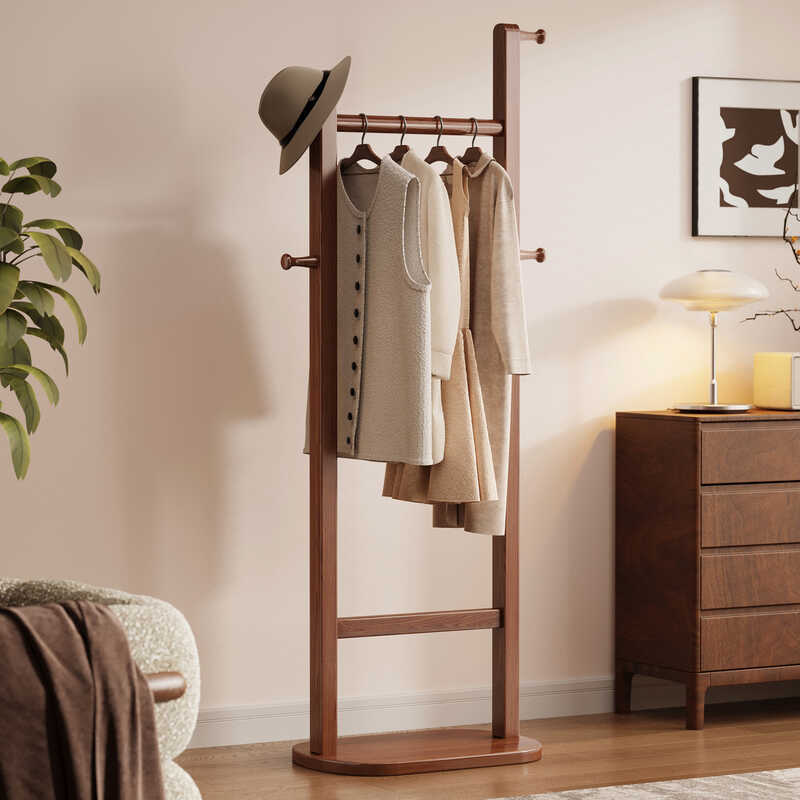 Coat Rack Floor-standing Indoor Clothing Storage and Drying Rod ...