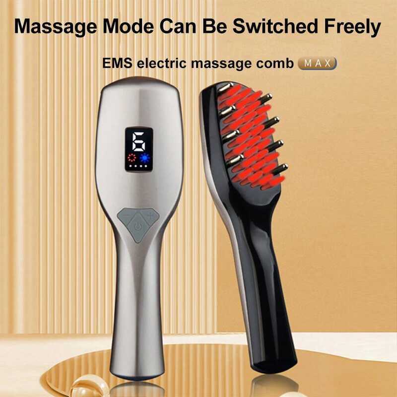 Y Electric EMS Pulse Red Light Therapy 1 Masssager Vibration Comb Scalp ...