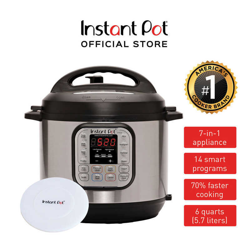 Instant Pot Duo Deluxe With Silicone Lid 7-In-1 Multi-Use Smart ...