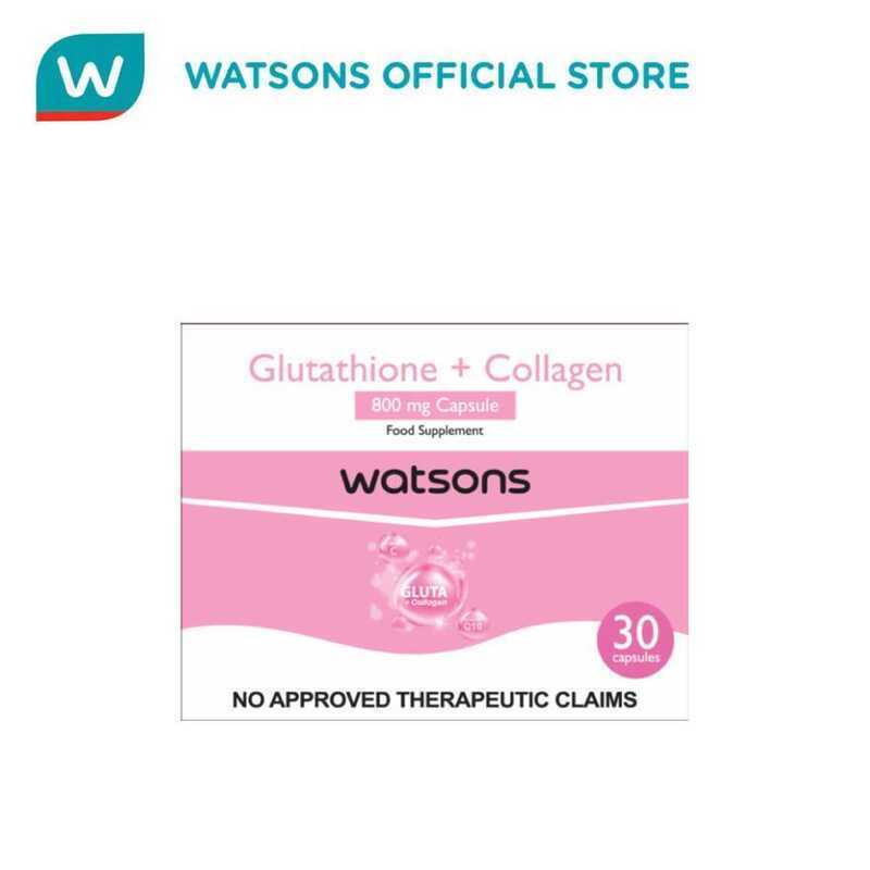 glutathione capsule watsons price WATSONS GENERICS Glutathione + Collagen 800Mg Capsule 30S 38D