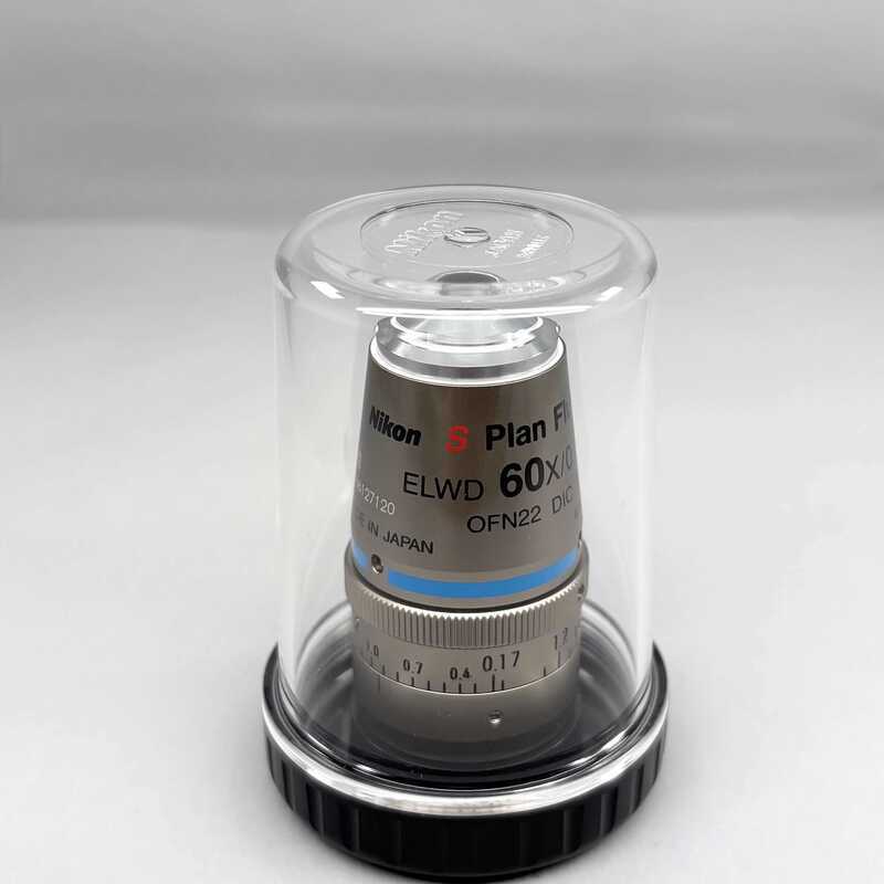 Microscope Objective Lens Nikon S Plan Fluor ELWD 60x/0.7 WD 2.6-1.8 ...