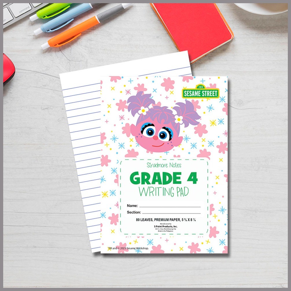Stradmore Sesame Street Grade 4 Pad Paper (80 Leaves) | Shopee Philippines