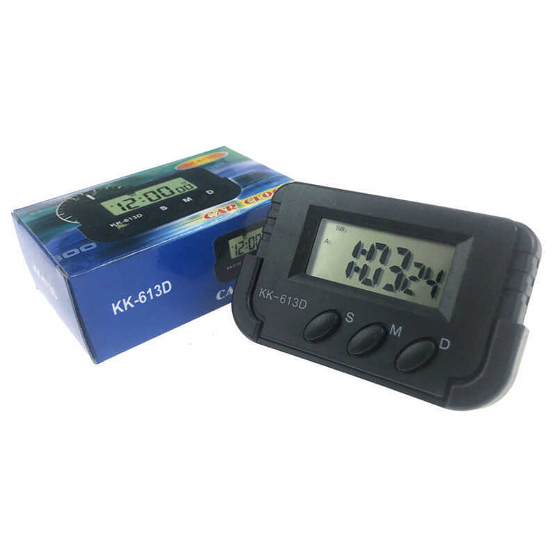 Electronic Digital Car Clock Automobile Mini Vehicle Watch Kenko 613D ...