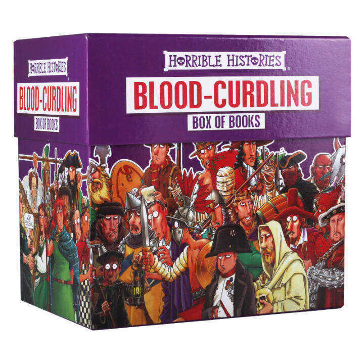 20 BOOKS Horrible Histories Blood Curdling Box Of Books Collection ...