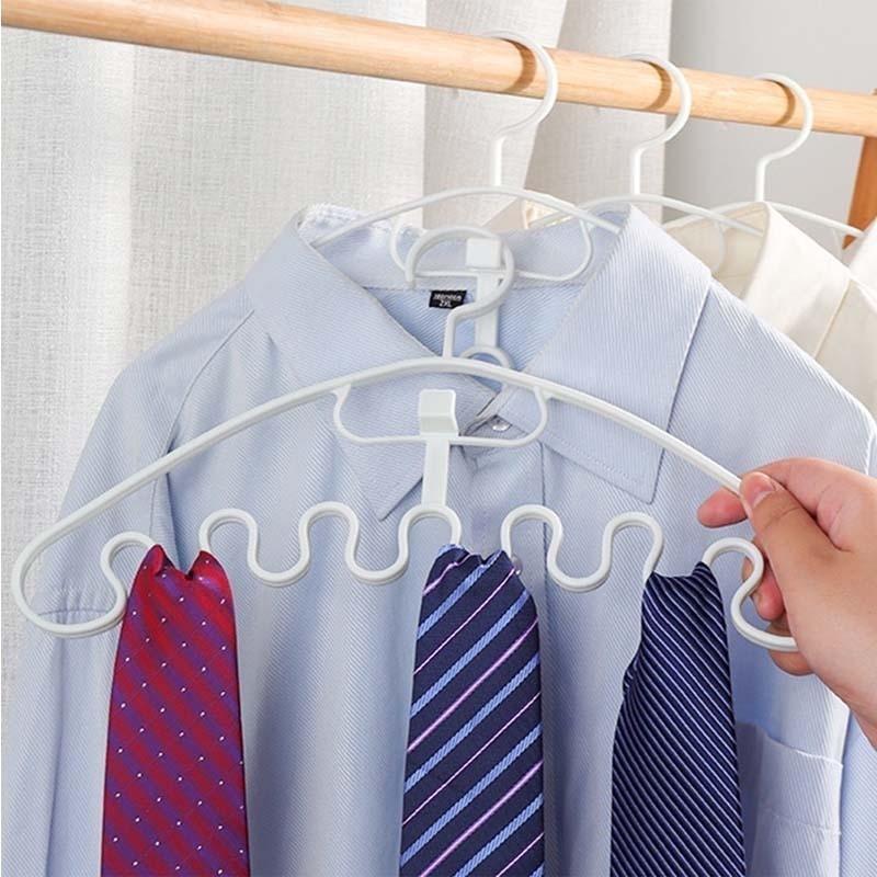 5PCS Wave Hanger Organizer Storage Hangers Underwear Sling Drying Rack ...