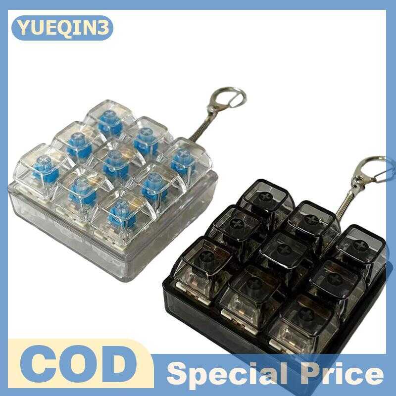Yueqin3 4 9 Keys Mechanical Axis Tester LED Keyboard Key Toy Stress DIY ...