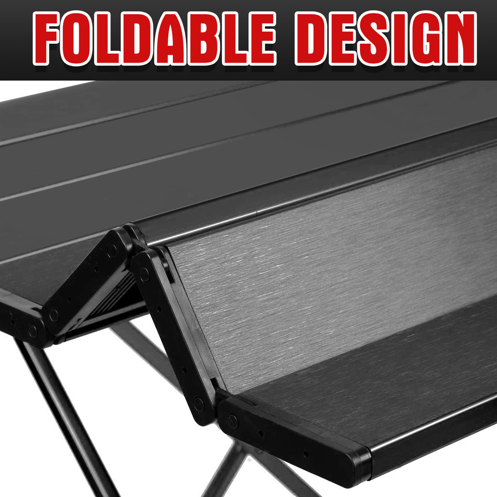 Folding Camping Table Outdoor Portable Multifunction Aluminum Barbecue ...