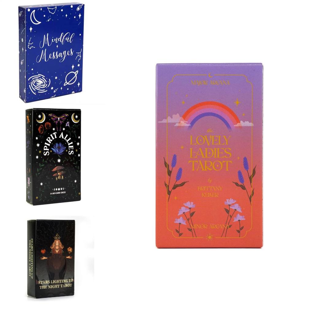 Beautifully Tarot Designed Oracle Cards With Copper Paper For Enhanced ...