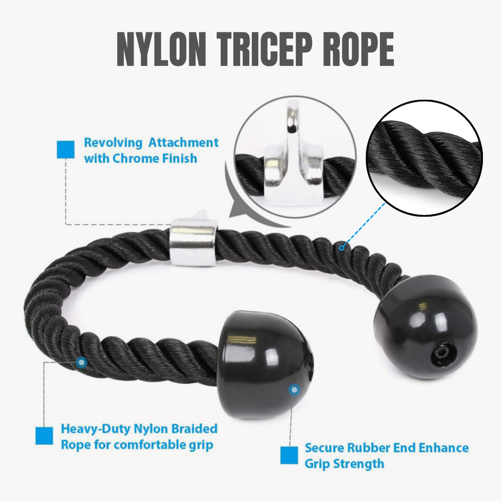 Cable Machine Attachments LAT Pulldown Tricep Rope V Bar Double D ...