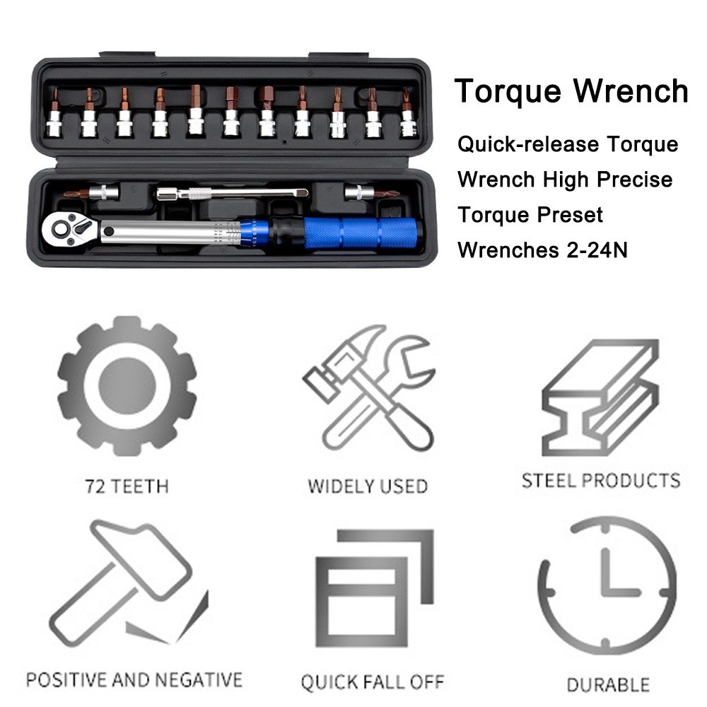 GSE Adjustable 1/4inch Quick-release Torque Wrench High Precise Preset ...