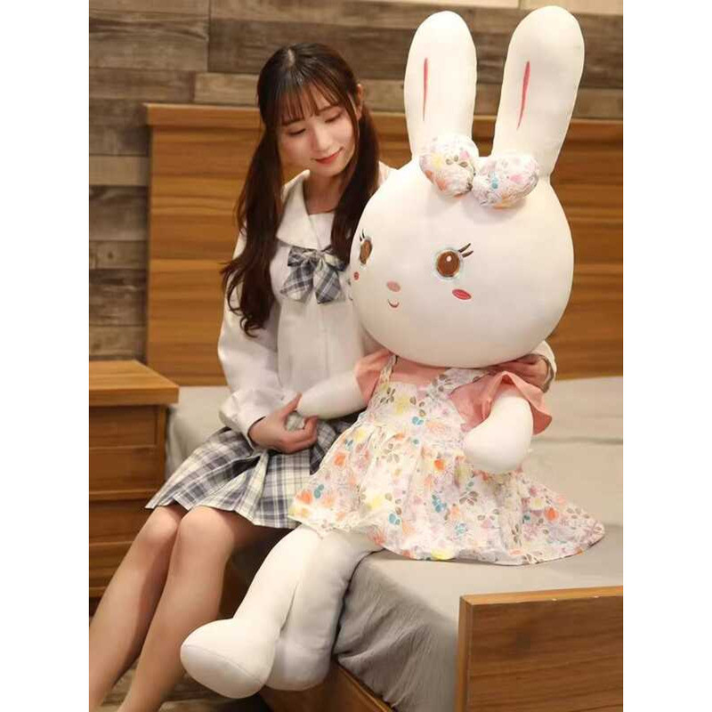 Bed Pair Of Married Rabbits Sleeping Hugging Cloth Girl Doll Wedding ...