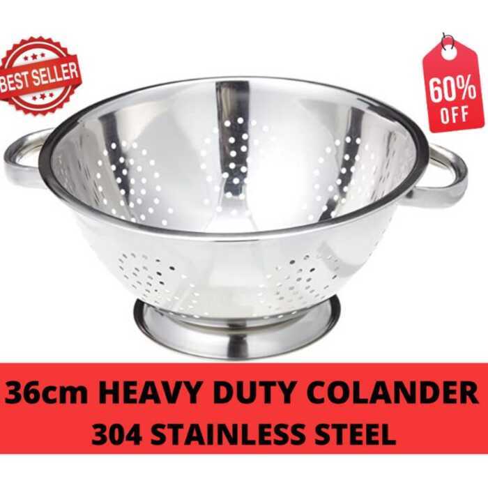 Heavy Duty With Handle Stainless Steel Colander For Spaghetti, Pasta ...
