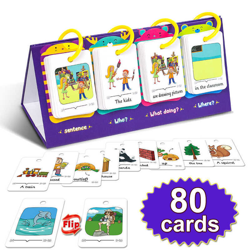 D3 Visual Sentence Building Flip Chart Desktop Calendar 80 Double Side ...