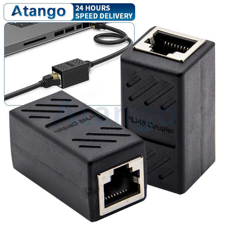 Rj45 Coupler Cat6 Lan Cable Connector Female To Ethernet Adapter 386 ...
