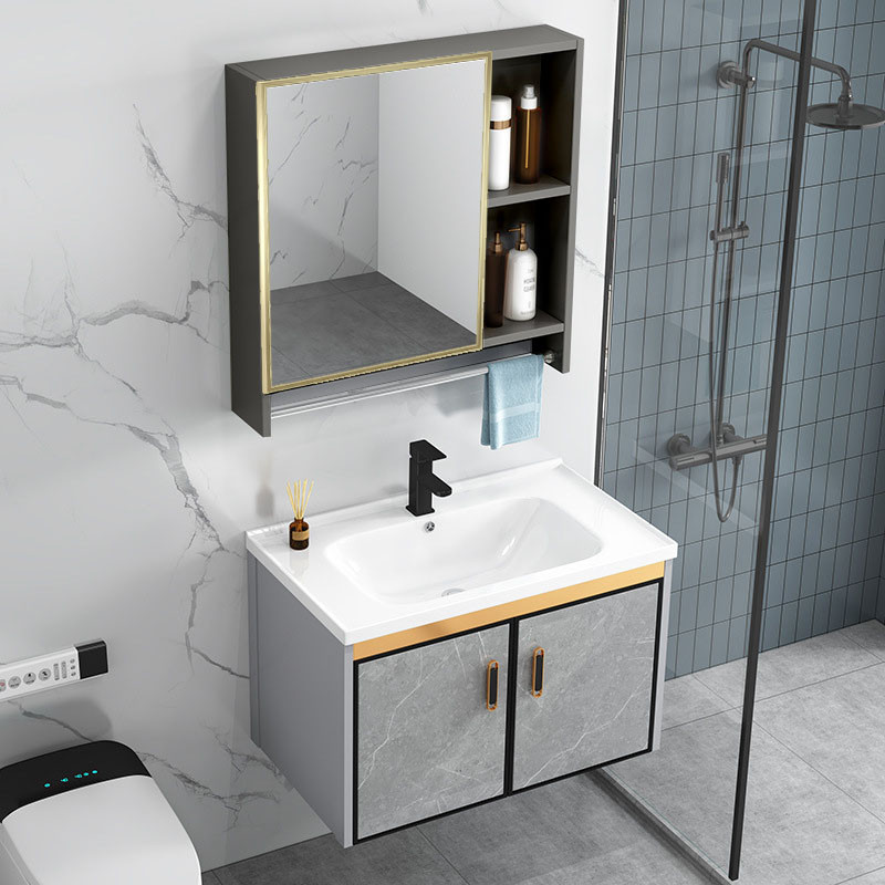 50cm Bathroom Sinks Cabinet complete set lavatory sink with Mirrow ...