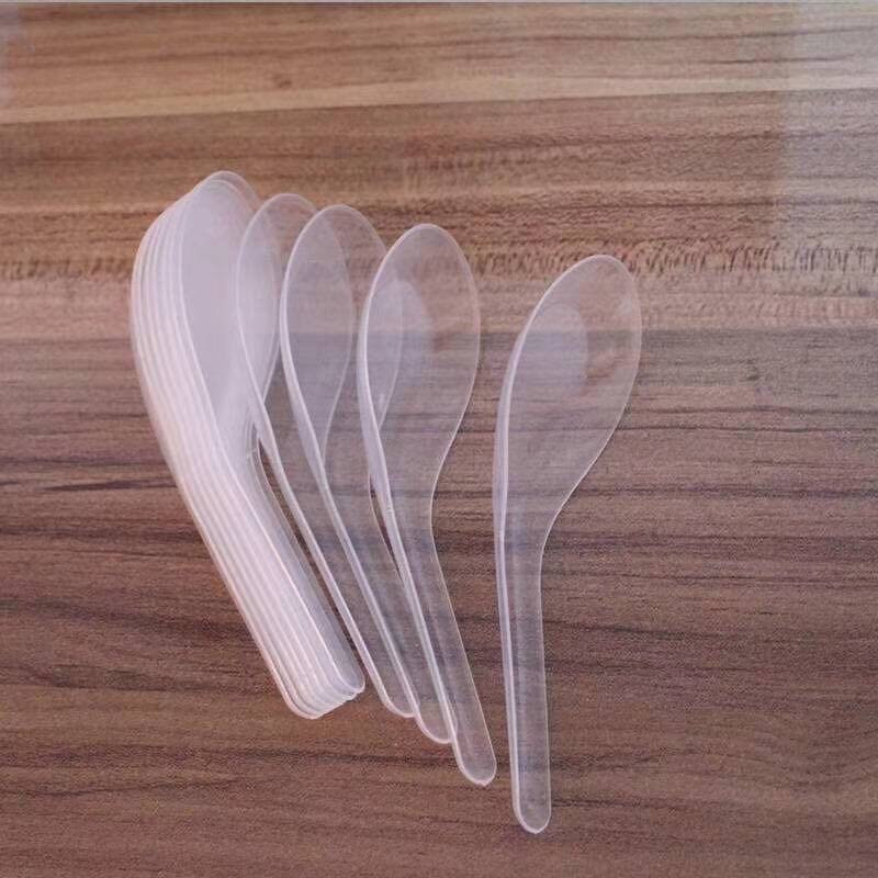 [Wholesale]120/60PCS Plastic Disposable Soup Spoons For Kitchen Dining ...
