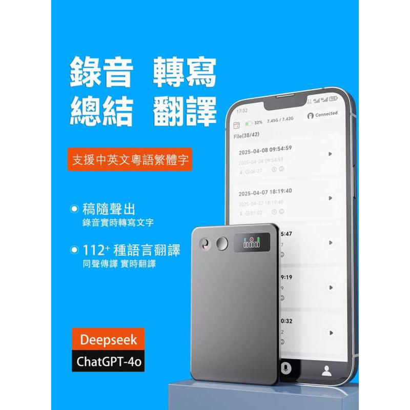 Plaud Note Same Style Smart AI Voice Recorder Card Free Voice-to-Text ...