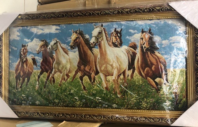 COD Cloth 7 horse Wood Frame 47cm*87cm | Shopee Philippines