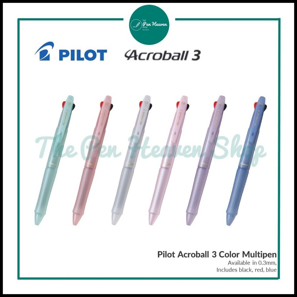 Pilot Acroball 3 Color Multipen (0.3 mm) | Shopee Philippines