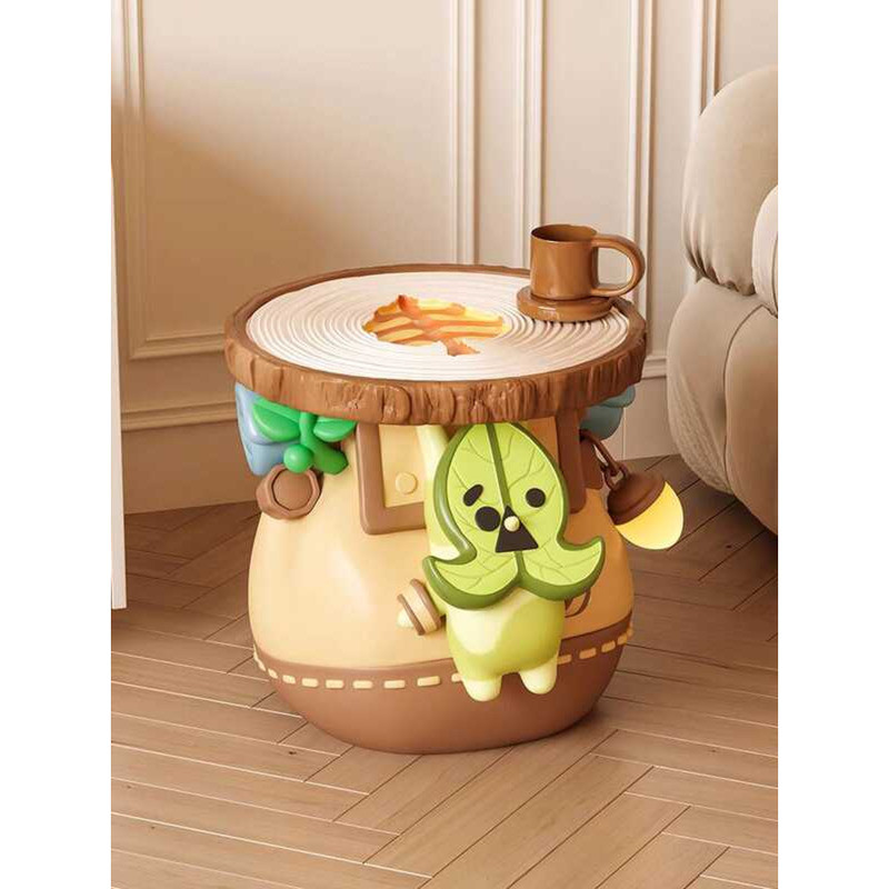 MSKA Yahaha Living Room Glowing Acorn Lamp Side Table Shoe Changing ...