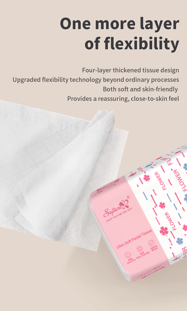 Softone Tissue Paper 8packs Love Green Tea Tissue 4ply Facial Tissue ...