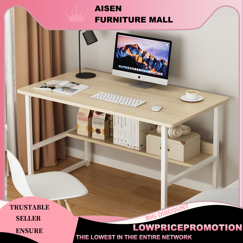 AISEN Simple Student Home Desk, Computer Desk, Study Desk, Office Desk ...