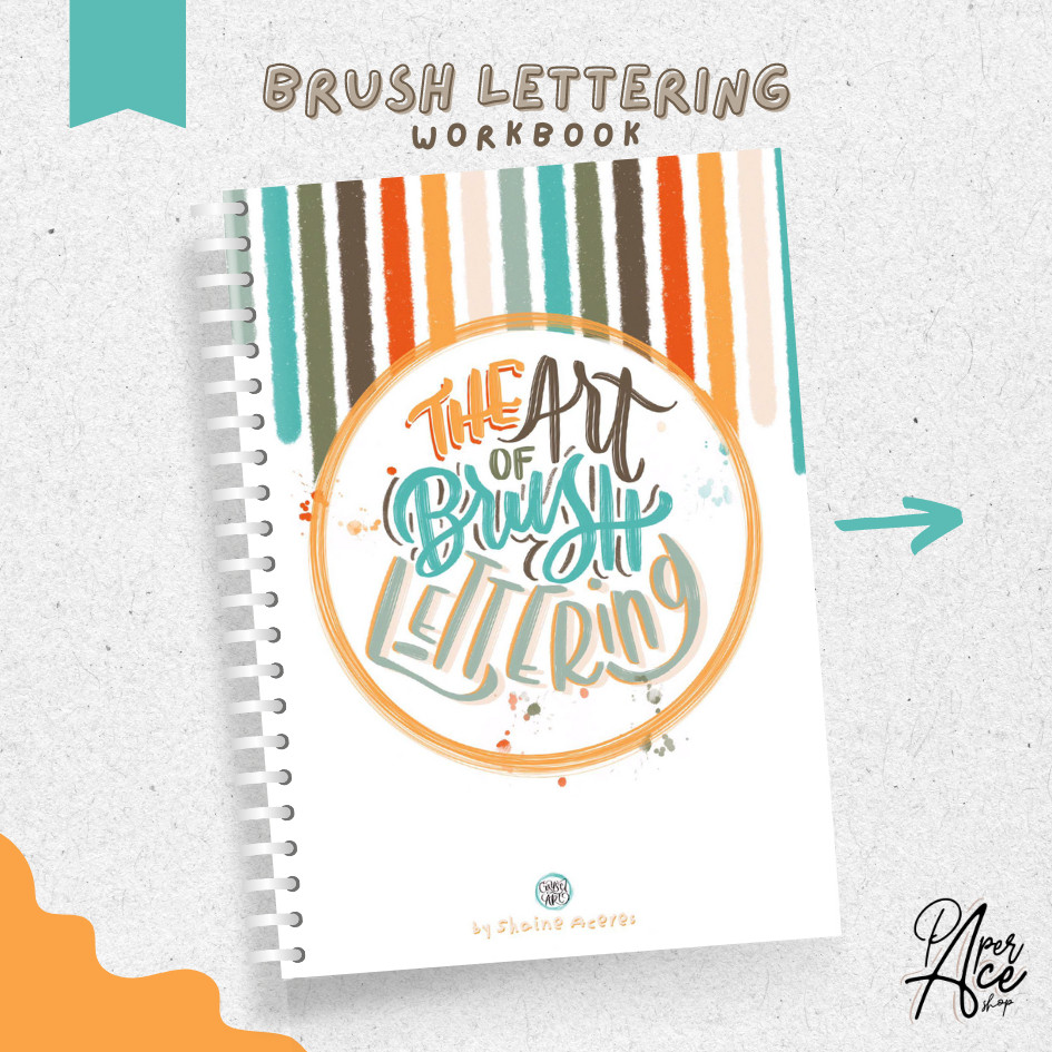 Beginners Art of Brush Lettering Workbook ONLY | Lettering Book ...