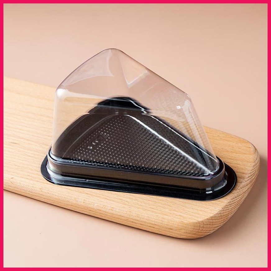 ☎ 5/20PCS Triangle Cake Box Cupcake Slice Dessert Container Sandwich ...