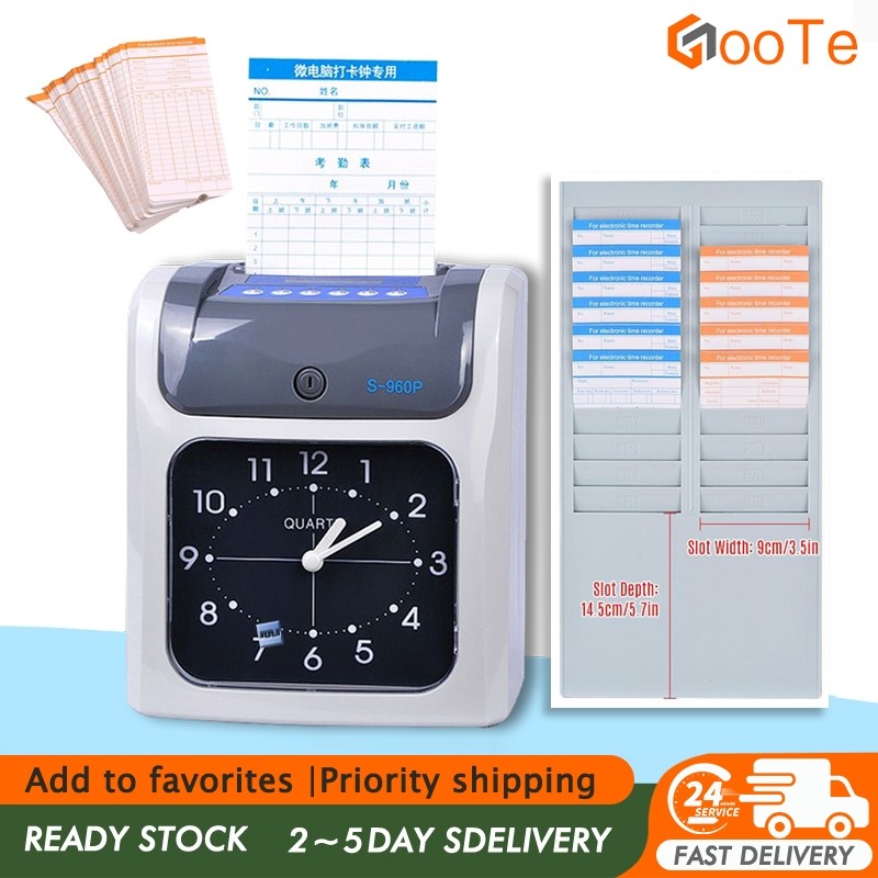 Time Recorder Time Attendance Bundy Clock Payroll Biometrics Timecard ...