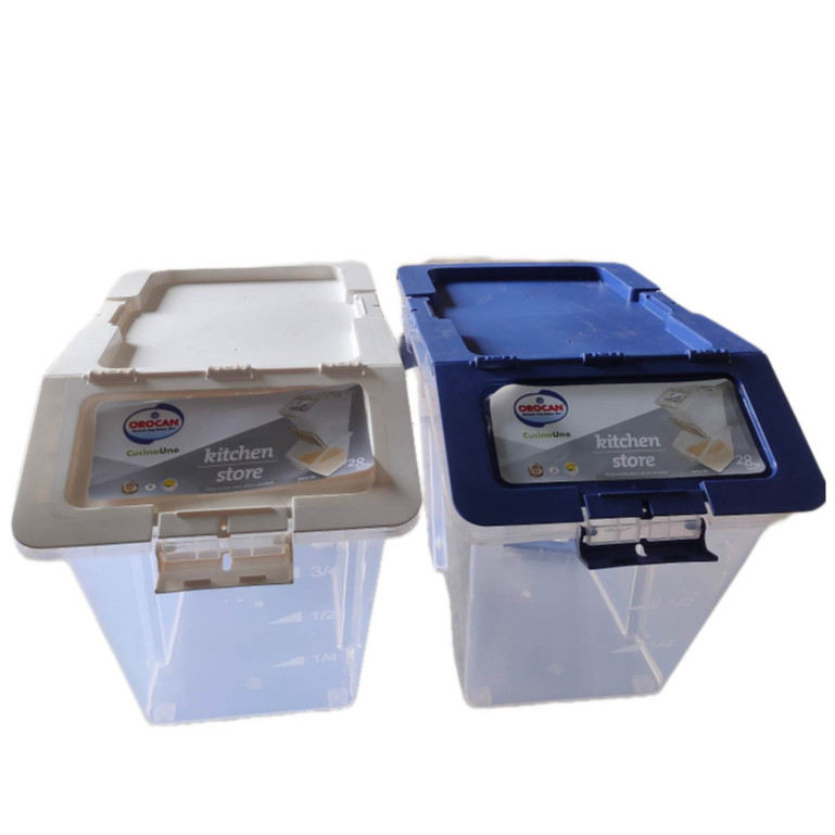KITCHEN STORE/ RICE FOOD CONTAINER/CUCINA UNO OROCAN 28KG(RANDOM COLOR ...
